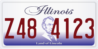 IL license plate Z484123