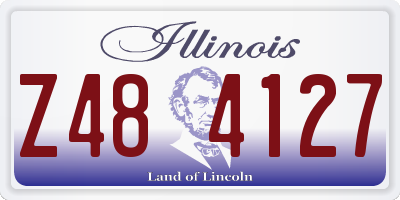 IL license plate Z484127
