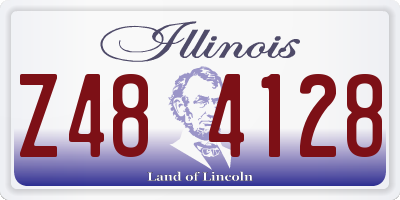 IL license plate Z484128