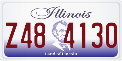 IL license plate Z484130
