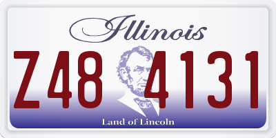 IL license plate Z484131
