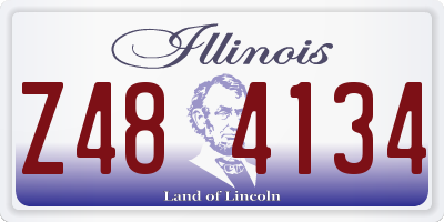 IL license plate Z484134