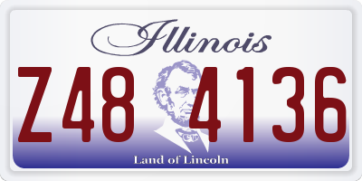 IL license plate Z484136