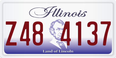 IL license plate Z484137