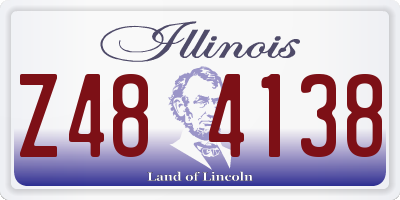 IL license plate Z484138