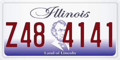 IL license plate Z484141