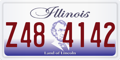 IL license plate Z484142