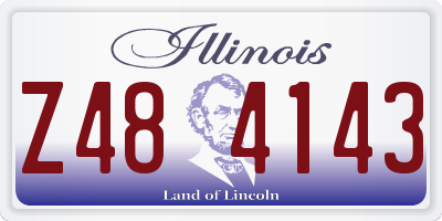 IL license plate Z484143
