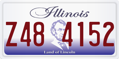 IL license plate Z484152