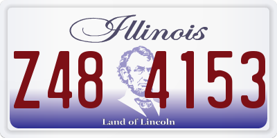 IL license plate Z484153