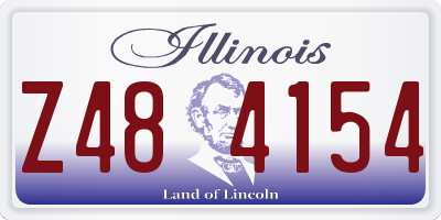 IL license plate Z484154