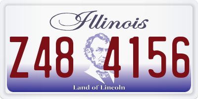 IL license plate Z484156
