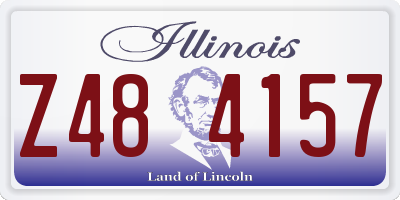IL license plate Z484157