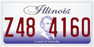 IL license plate Z484160