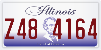 IL license plate Z484164
