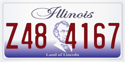 IL license plate Z484167