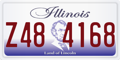IL license plate Z484168