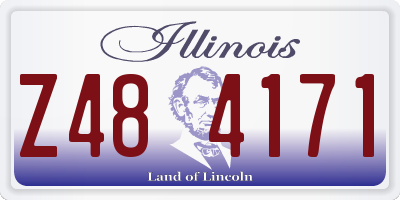 IL license plate Z484171