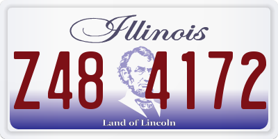 IL license plate Z484172