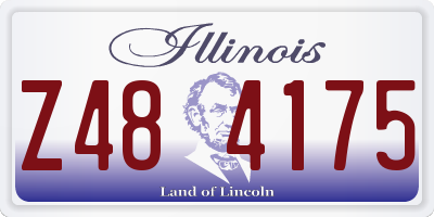 IL license plate Z484175