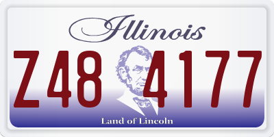 IL license plate Z484177