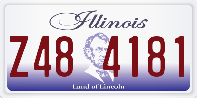 IL license plate Z484181
