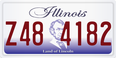 IL license plate Z484182