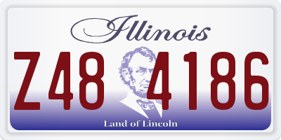 IL license plate Z484186