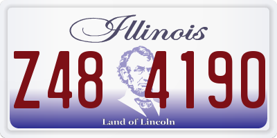 IL license plate Z484190