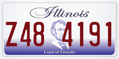 IL license plate Z484191