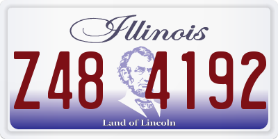 IL license plate Z484192