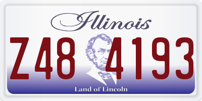 IL license plate Z484193
