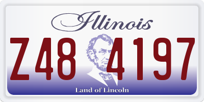 IL license plate Z484197