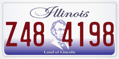 IL license plate Z484198