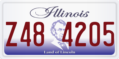 IL license plate Z484205