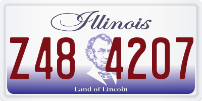 IL license plate Z484207