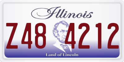 IL license plate Z484212