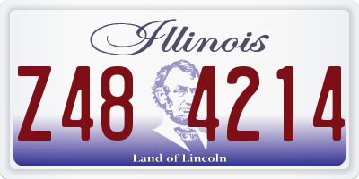 IL license plate Z484214