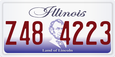 IL license plate Z484223