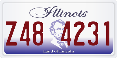 IL license plate Z484231