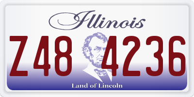 IL license plate Z484236