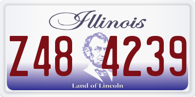 IL license plate Z484239