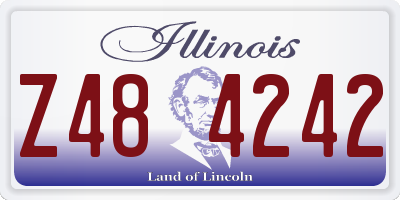 IL license plate Z484242