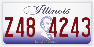 IL license plate Z484243