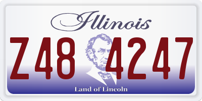 IL license plate Z484247