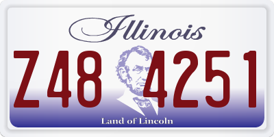 IL license plate Z484251