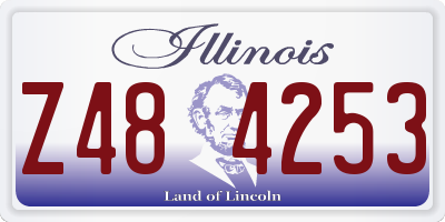 IL license plate Z484253