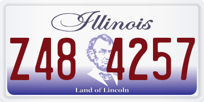 IL license plate Z484257