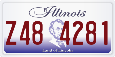 IL license plate Z484281