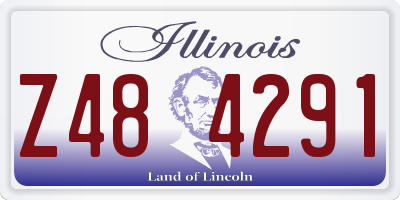 IL license plate Z484291